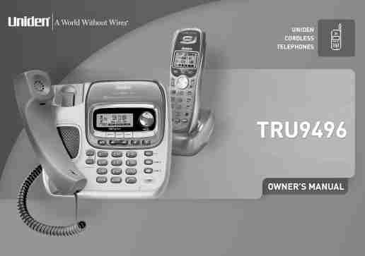 Uniden Cordless Telephone TRU9496-page_pdf